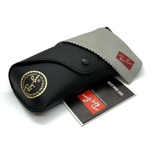 Ray-Ban Glasses Case with Cleaning Cloth and Booklet